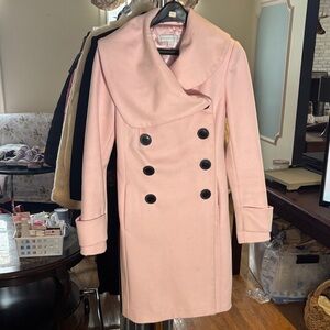 Elegant Pink Pea Coat